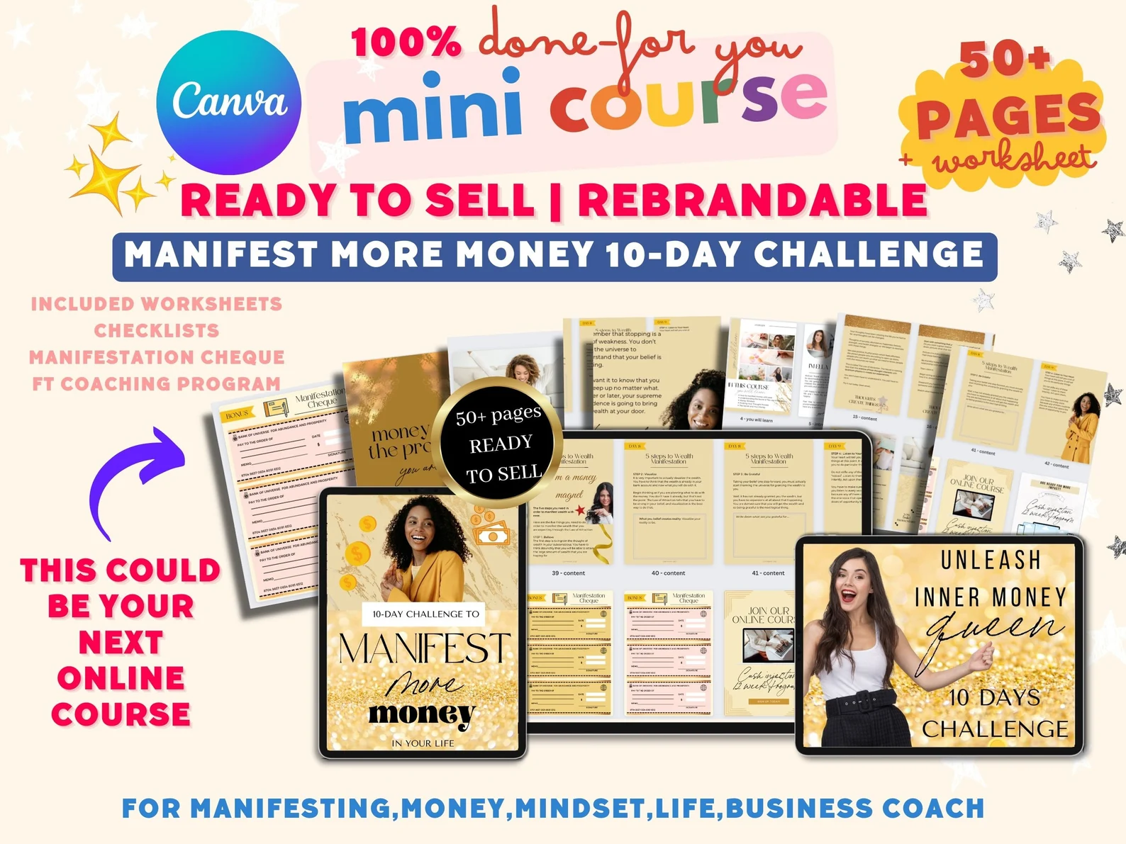 manifest more money done for you plr content