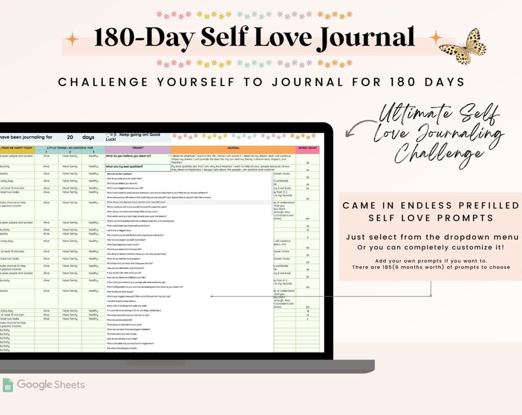 journal-google-sheet-180-days-self-love-journal-google-sheet-template-gratitude-journaling
